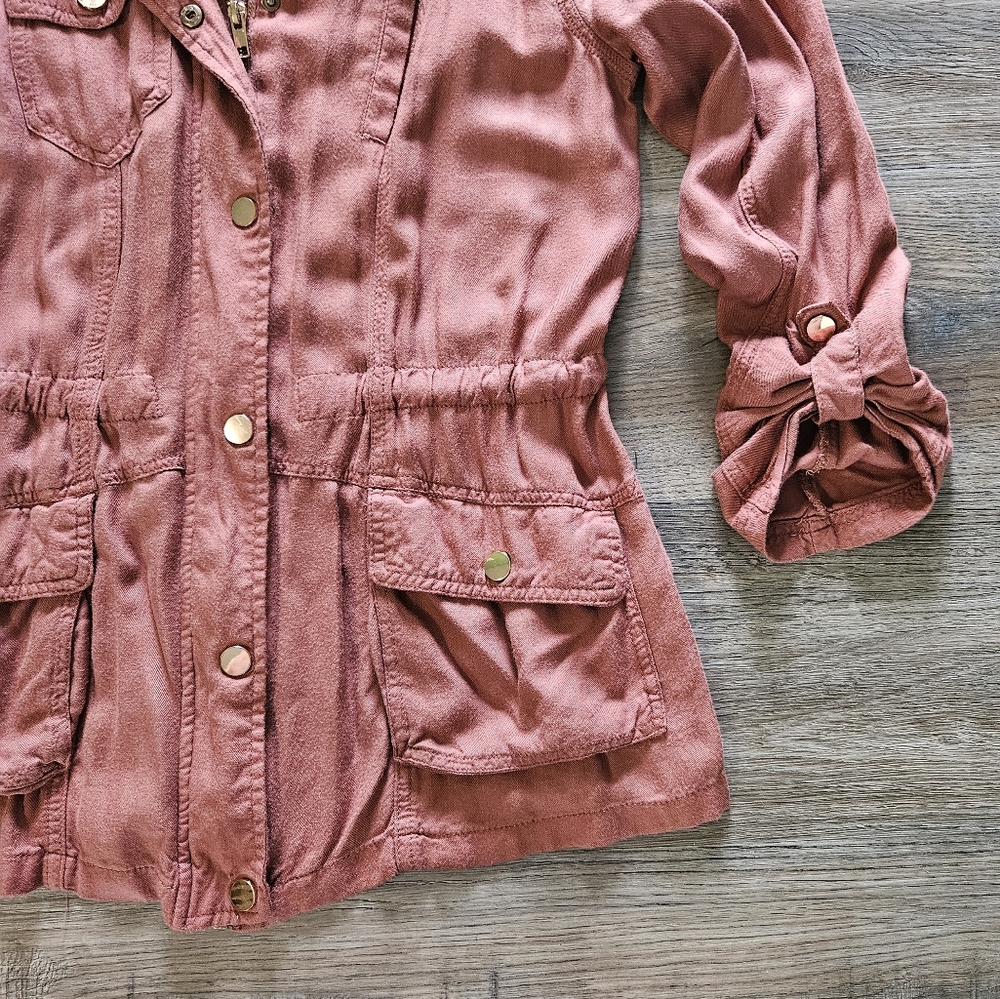 Ci Sono Women's Dusty Rose Utility Jacket‎ - Picture 4 of 9